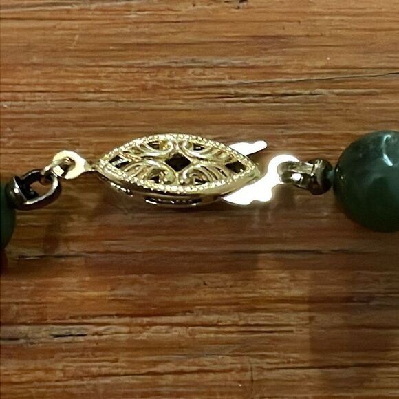 Vintage Jade Necklace ROC Republic of China 18 Inches Knotted - Picture 4 of 12